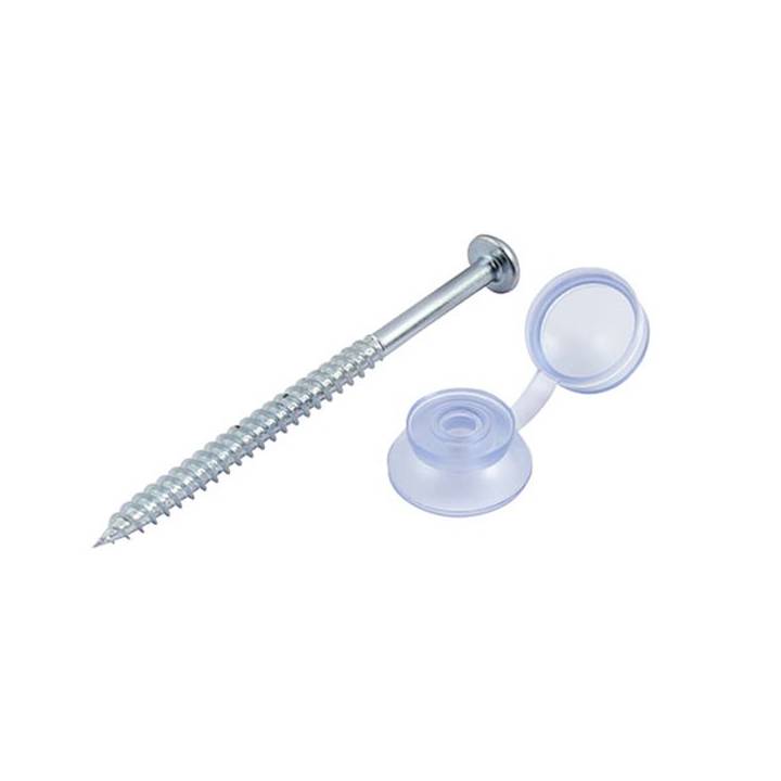 CORRUGATED SHEET FIXS CLEAR & SCREWS PK.50