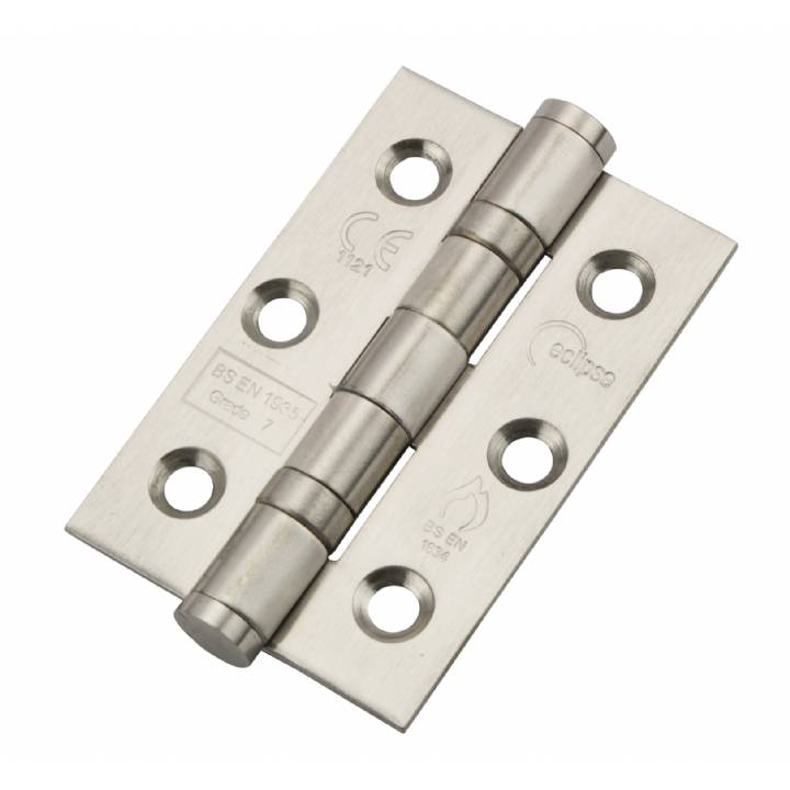 STAINLESS STEEL BALL BEARING HINGE PAIR - SATIN