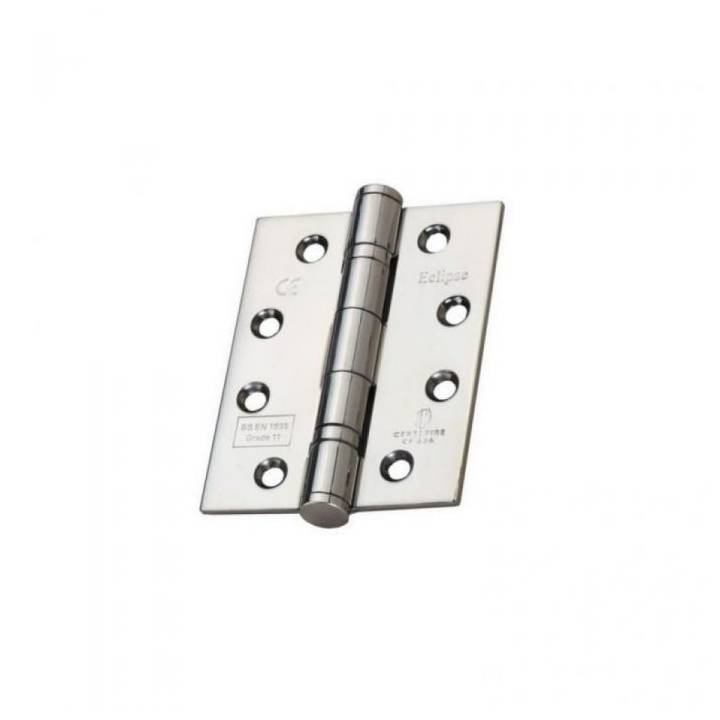 STAINLESS STEEL BALL BEARING HINGE PAIR - POLISHED