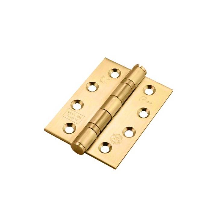 STAINLESS STEEL BALL BEARING HINGE PAIR - BRASS