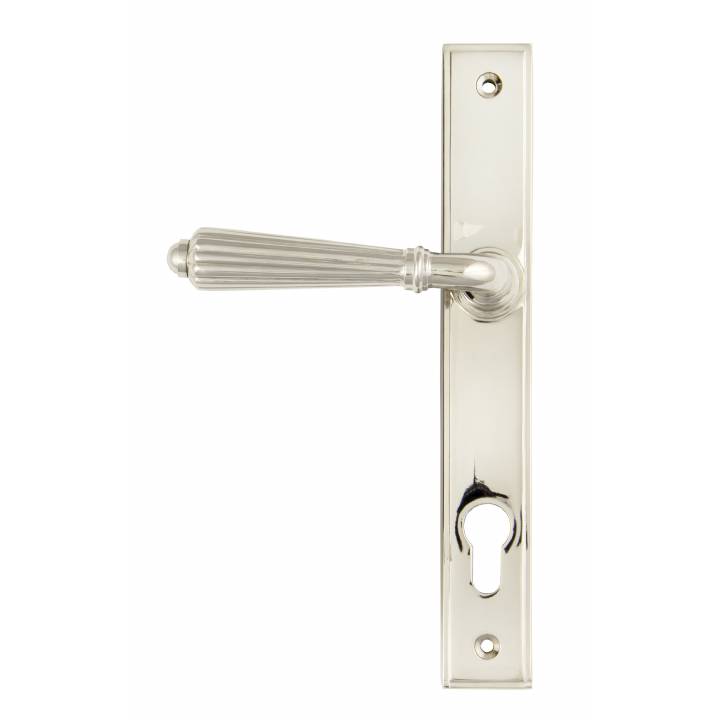 Polished Nickel Hinton Slimline Lever Espag. Lock Set