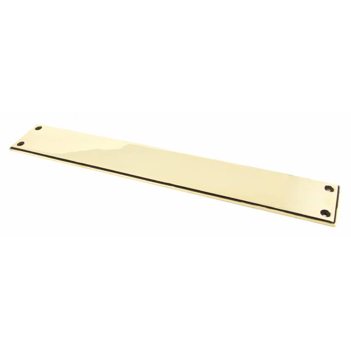 Aged Brass 425mm Art Deco Fingerplate