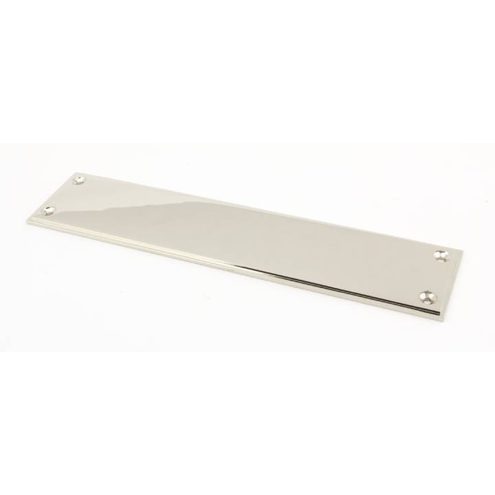 Polished Nickel 300mm Art Deco Fingerplate