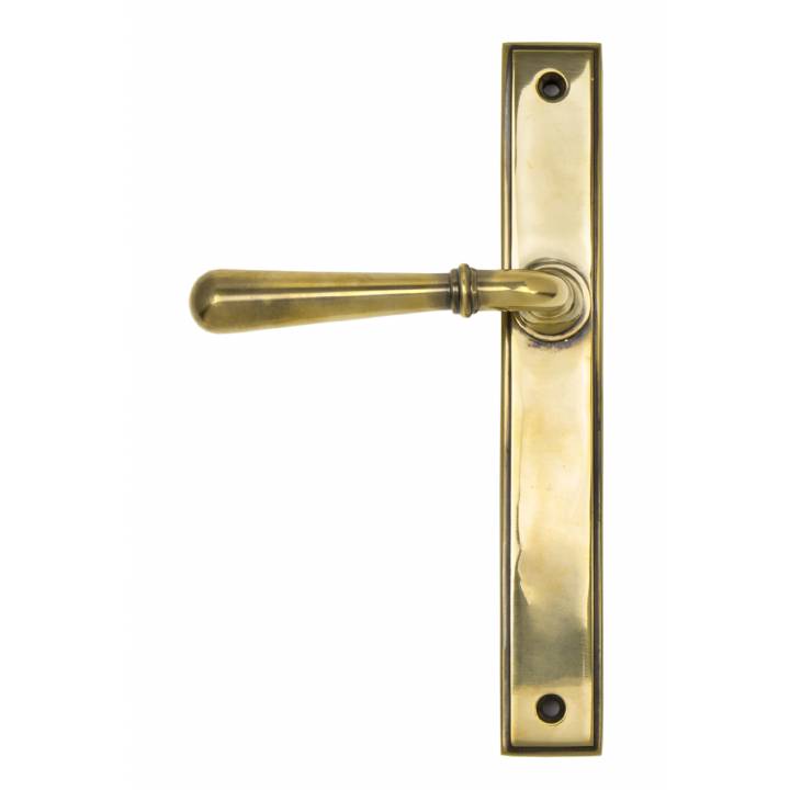 Aged Brass Newbury Slimline Lever Latch Set