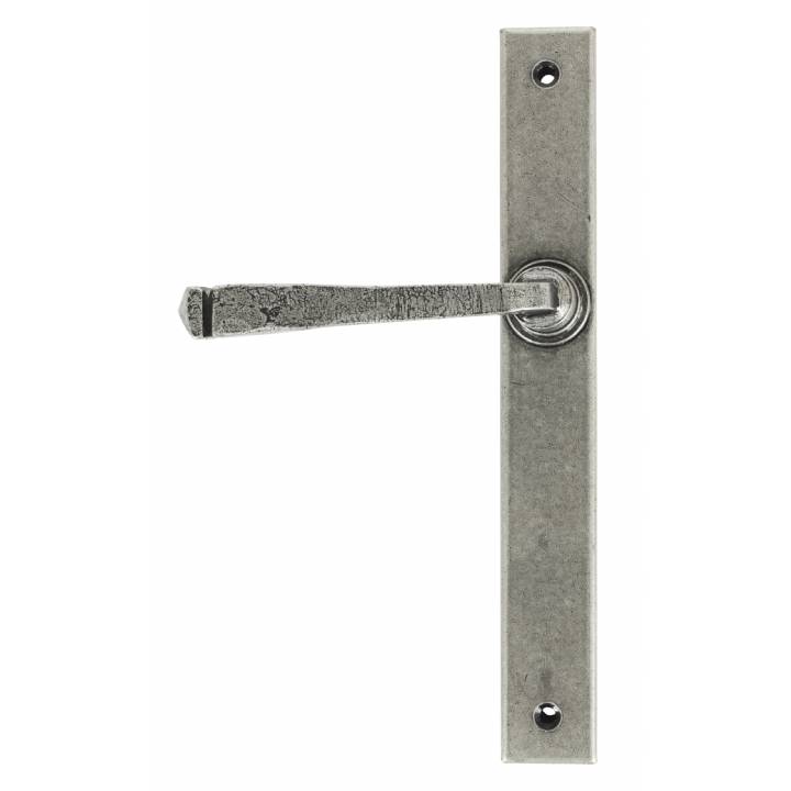 Pewter Avon Slimline Lever Latch Set