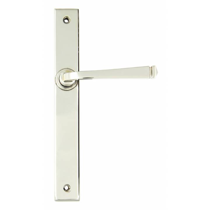 Polished Nickel Avon Slimline Lever Latch Set