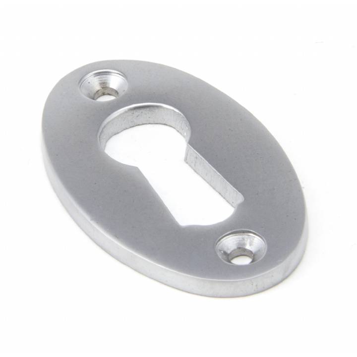 Satin Chrome Oval Escutcheon