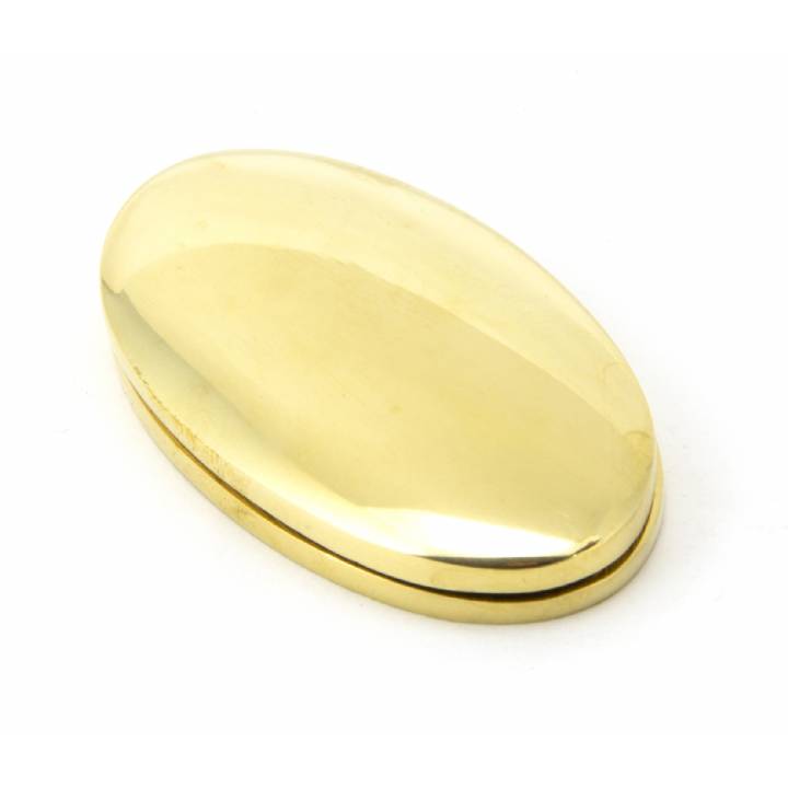 Polished Brass Oval Escutcheon & Cover