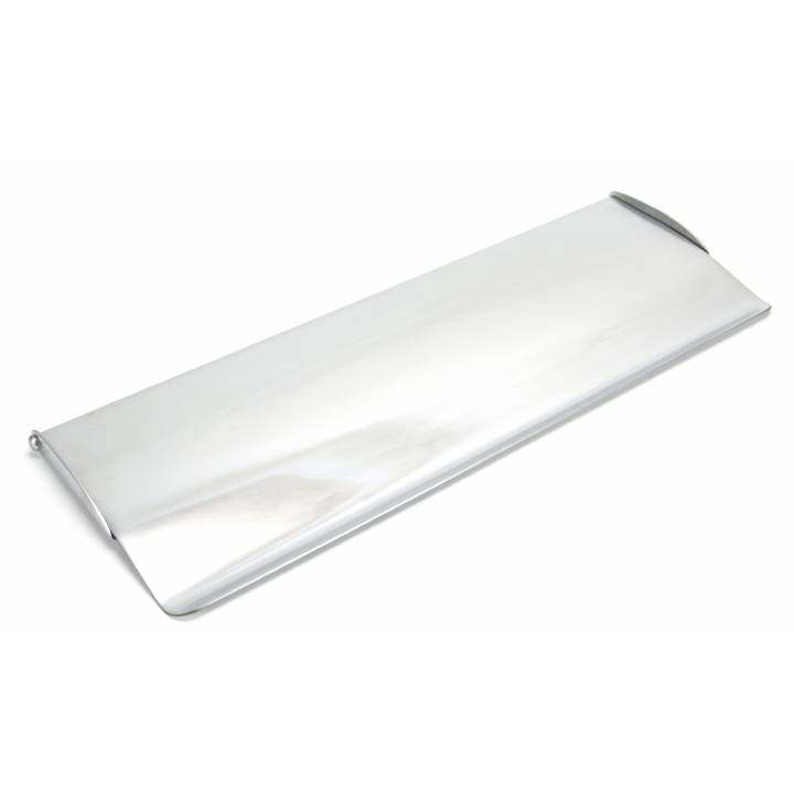 Satin Chrome Large Letter Plate Cover