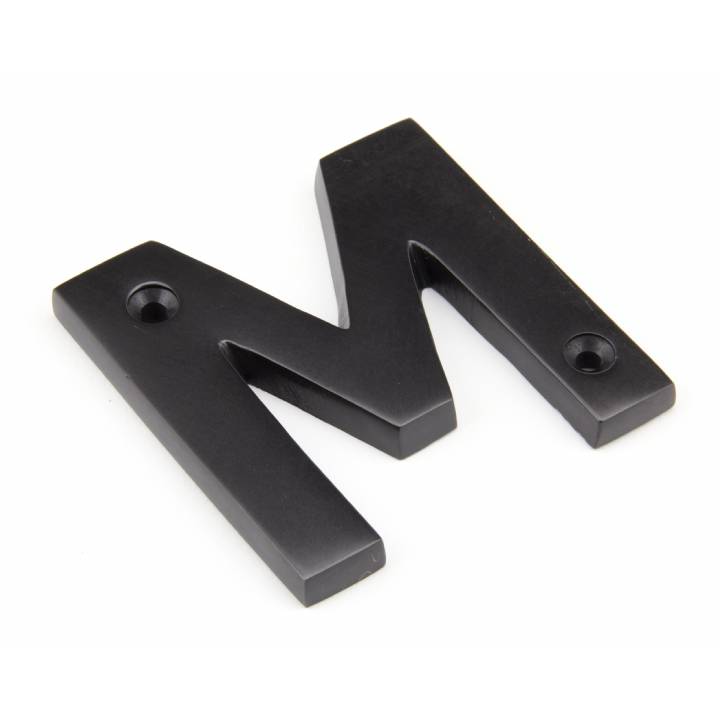 Aged Bronze Letter M