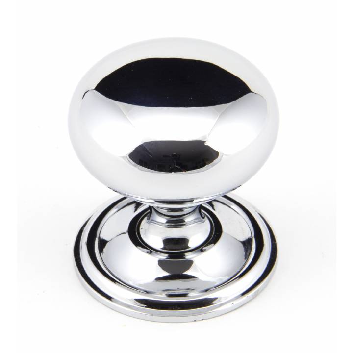 Polished Chrome 38mm Mushroom Cabinet Knob