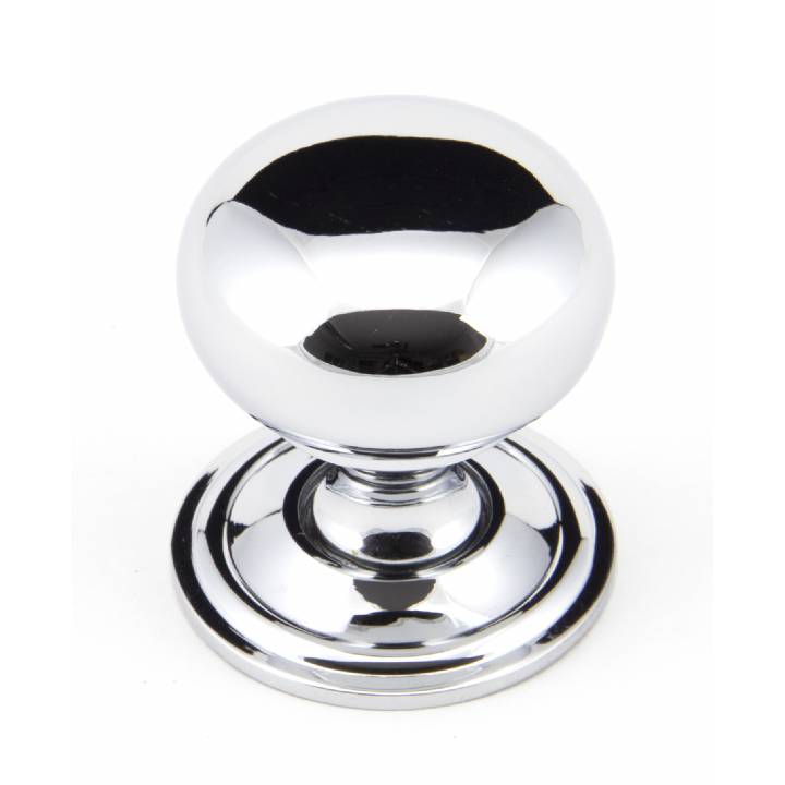 Polished Chrome 32mm Mushroom Cabinet Knob