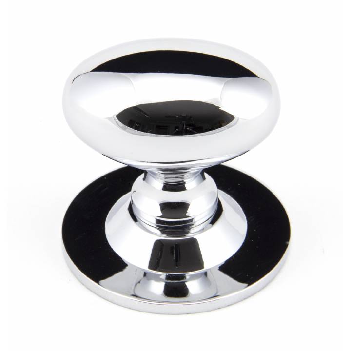 Polished Chrome 40mm Oval Cabinet Knob