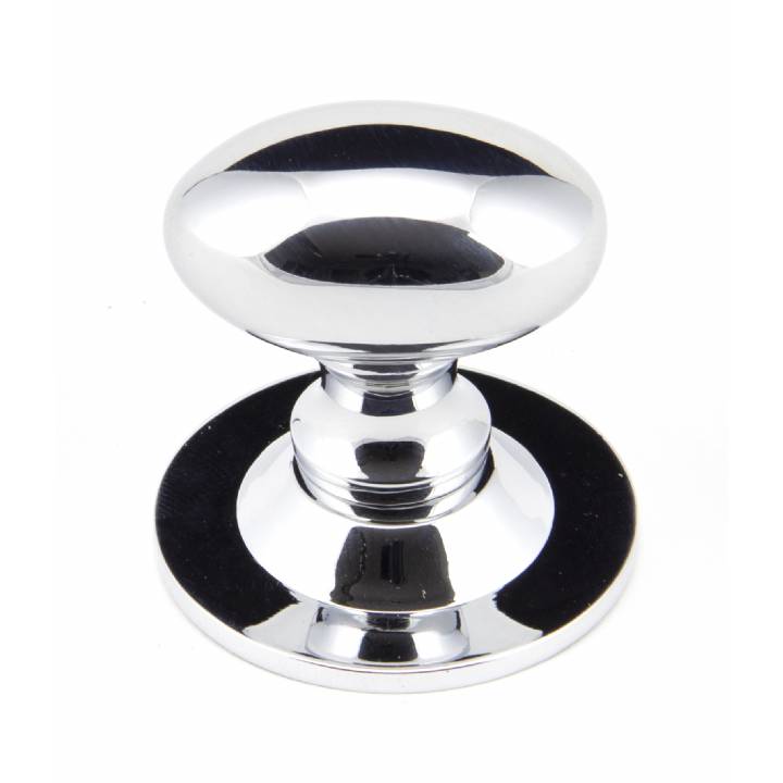 Polished Chrome 33mm Oval Cabinet Knob