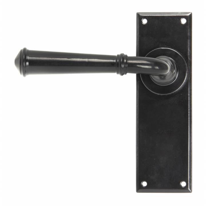 Black Regency Lever Latch Set