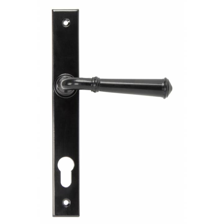 Black Regency Slimline Lever Espag Lock Set