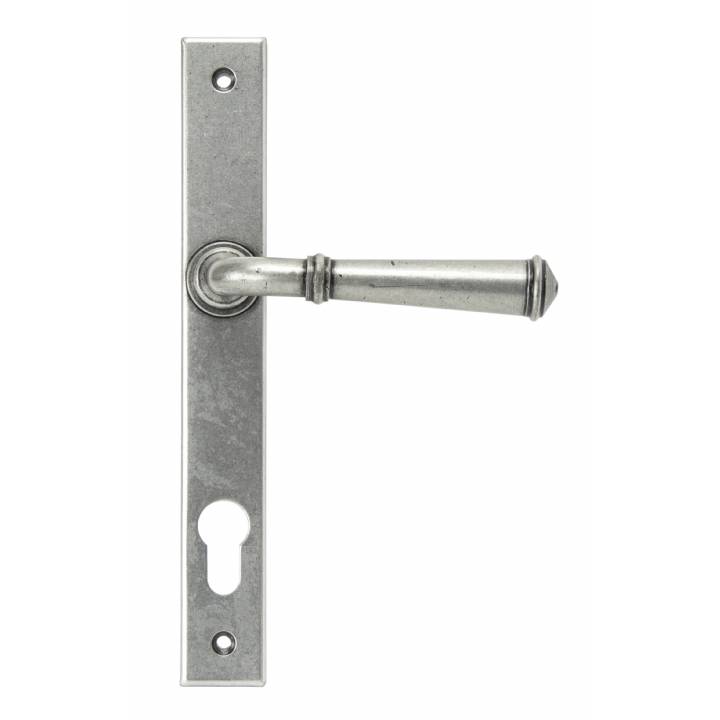 Pewter Regency Slimline Lever Espag Lock Set