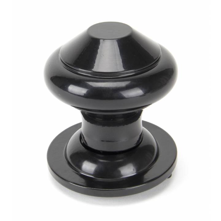 Black Regency Centre Door Knob