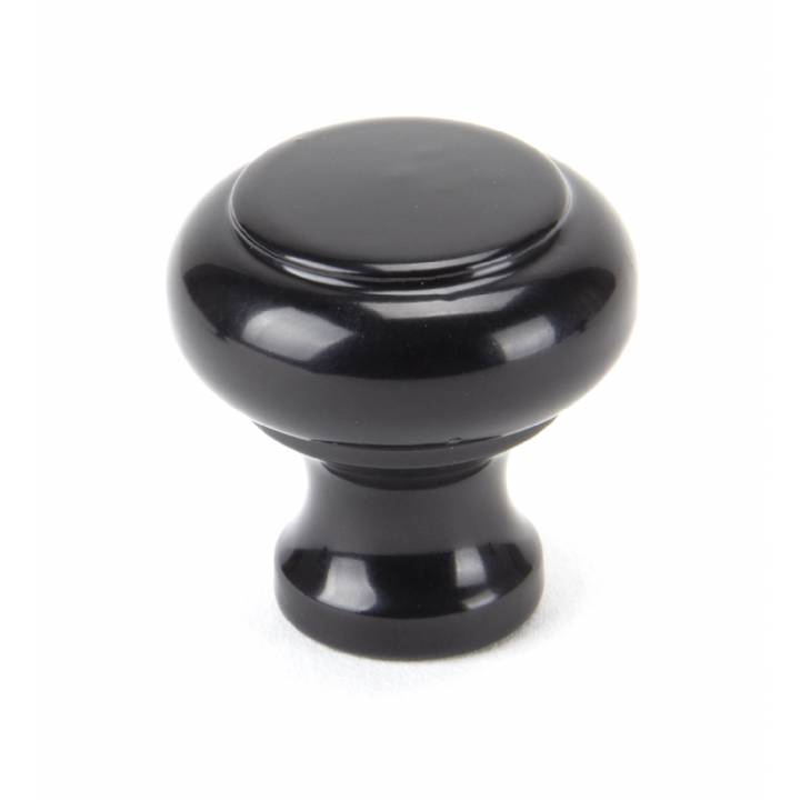 Black Regency Cupboard Knob - Small