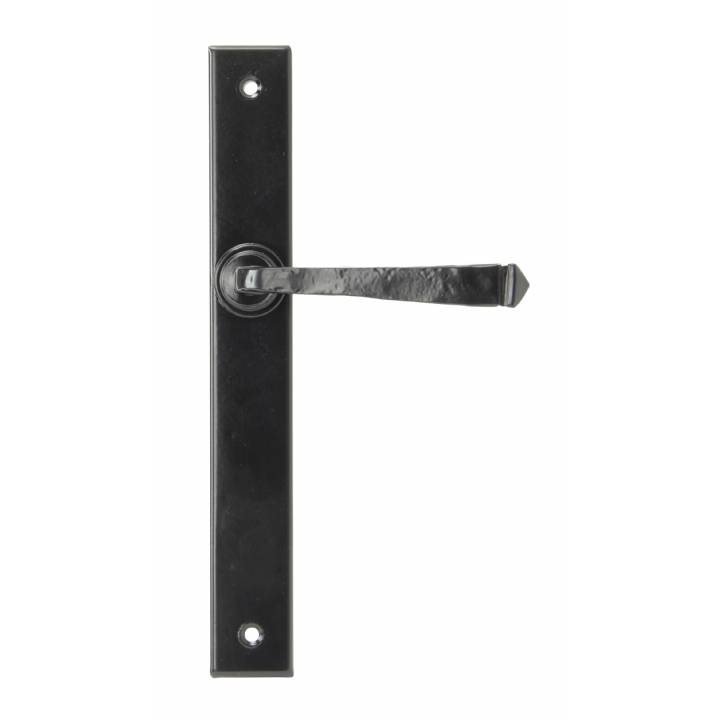 Black Avon Slimline Lever Latch Set