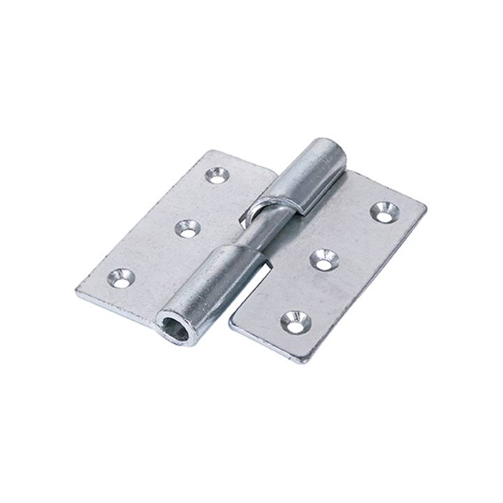 PAIR LEFT HAND RISING BUTT ZINC 3 INCH HINGES