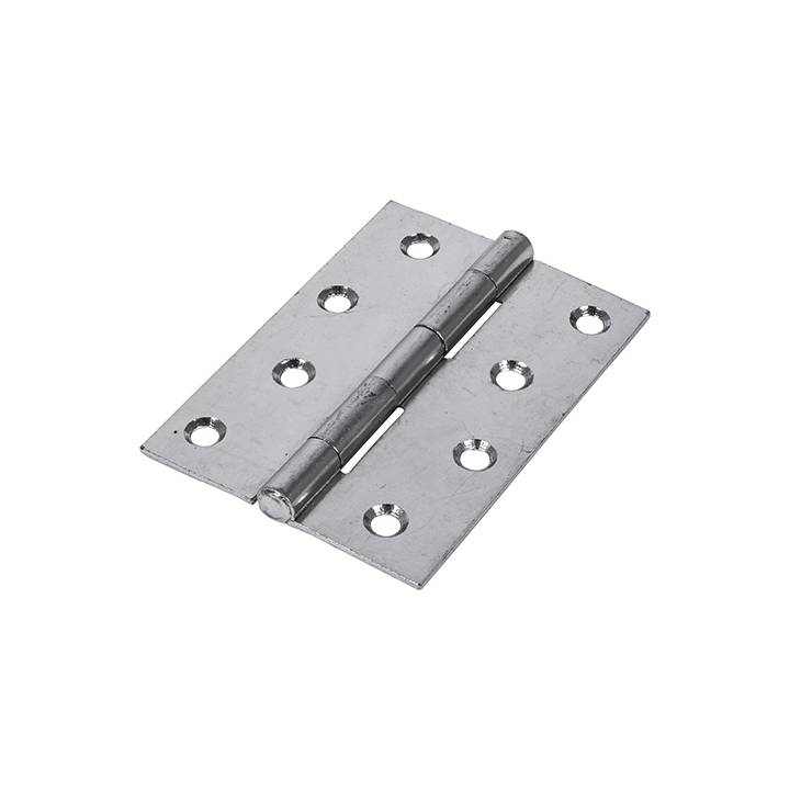 PAIR OF STEEL BUTT HINGES  BZP 4 Inch