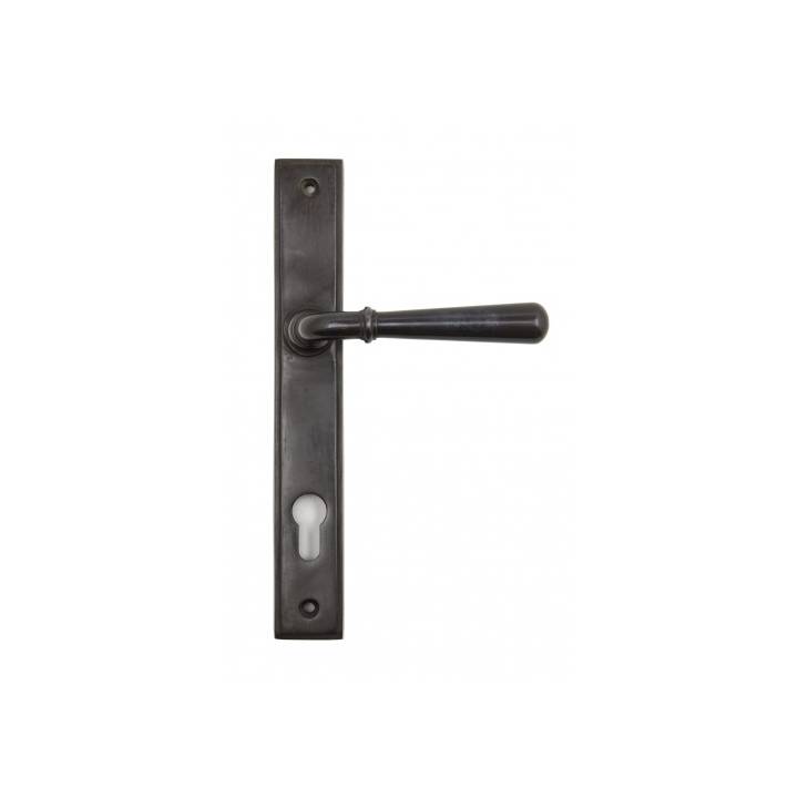 Aged Bronze Newbury Slimline Lever Espag. Lock Set