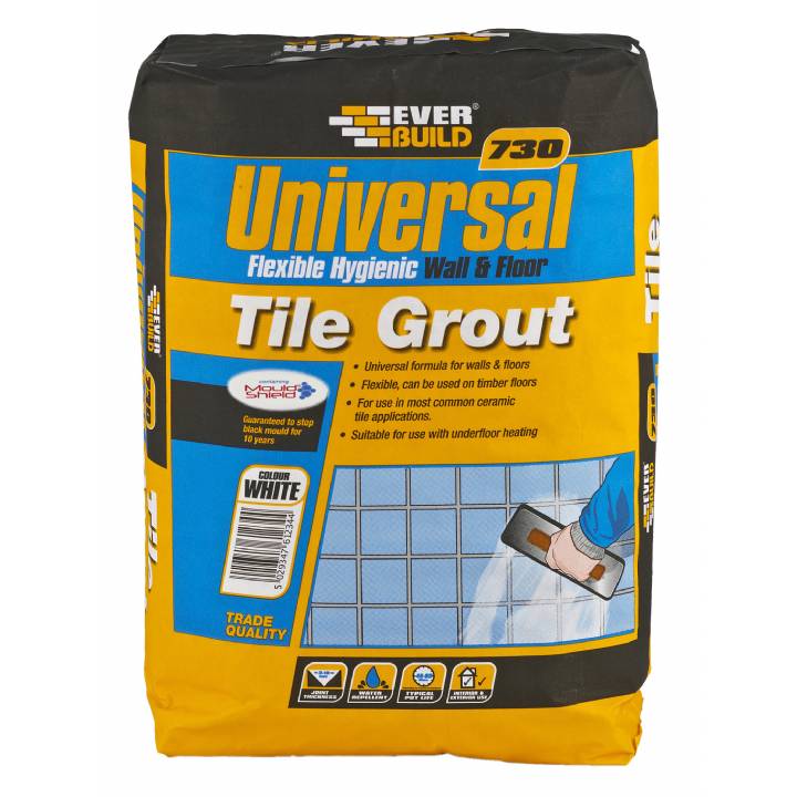 EVERBUILD 730 UNIVERSAL WALL & FLOOR TILE GROUT 5KG