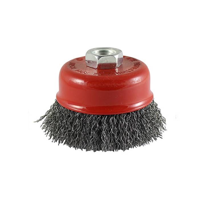 ADDAX DRILL CUP BRUSH CRIMPED 75MM