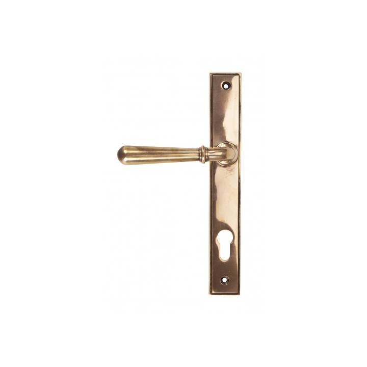 Polished Bronze Newbury Slimline Lever Espag. Lock Set