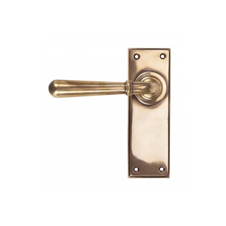 Polished Bronze Newbury Lever Latch Set