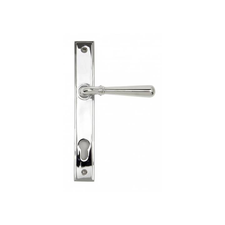 Polished Chrome Newbury Slimline Lever Espag. Lock Set