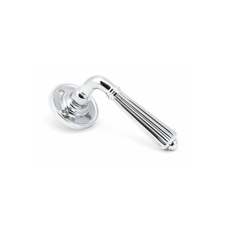 Polished Chrome Hinton Lever on Rose Set