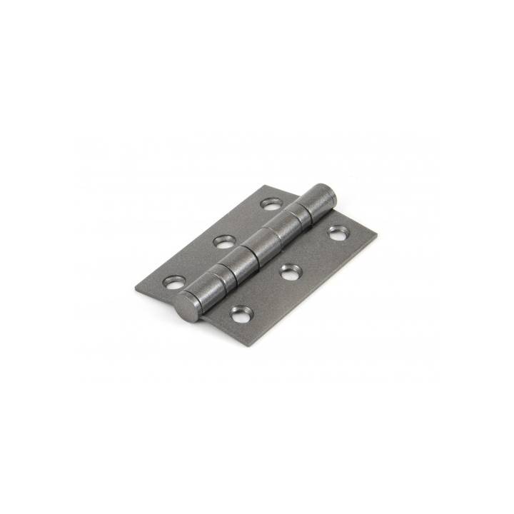 Pewter 3 Ball Bearing Butt Hinge (Pair)