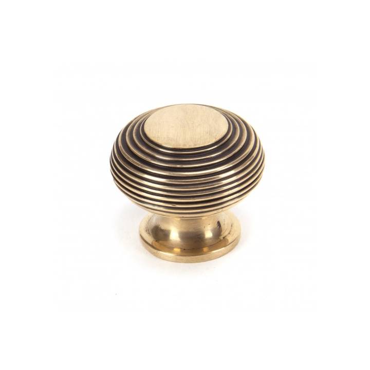 Polished Bronze Beehive Cabinet Knob - Large