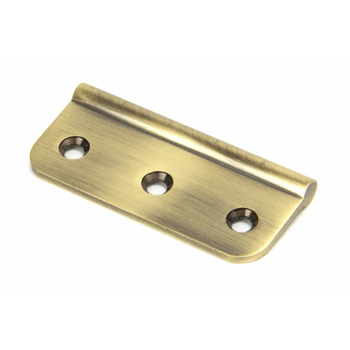 Aged Brass 75mm Dummy Butt Hinge (Single)