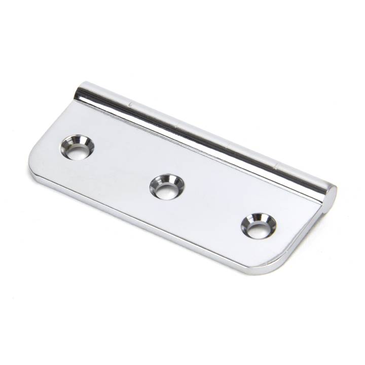 Polished Chrome 75mm Dummy Butt Hinge (Single)