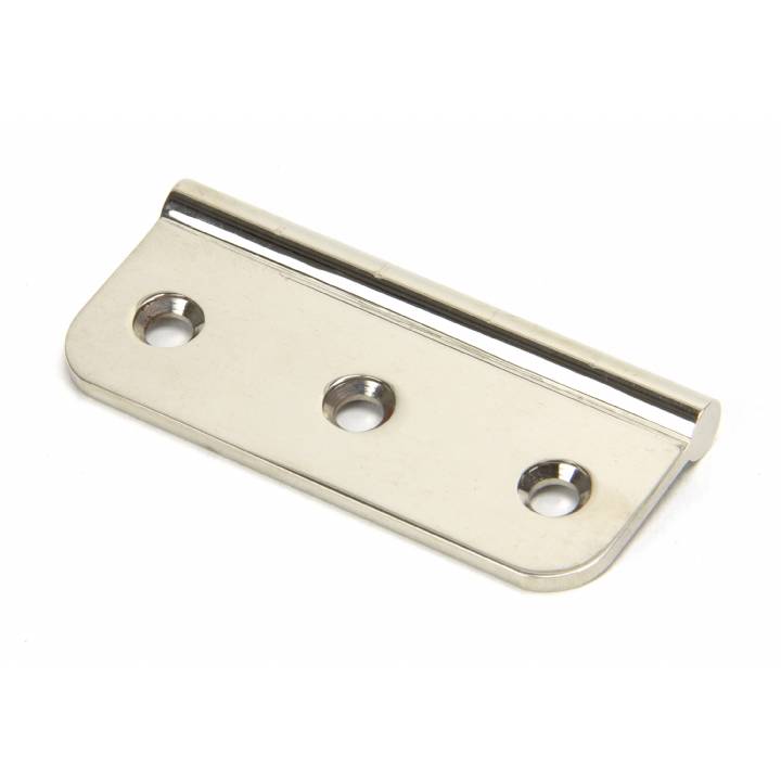 Polished Nickel 75mm Dummy Butt Hinge (Single)