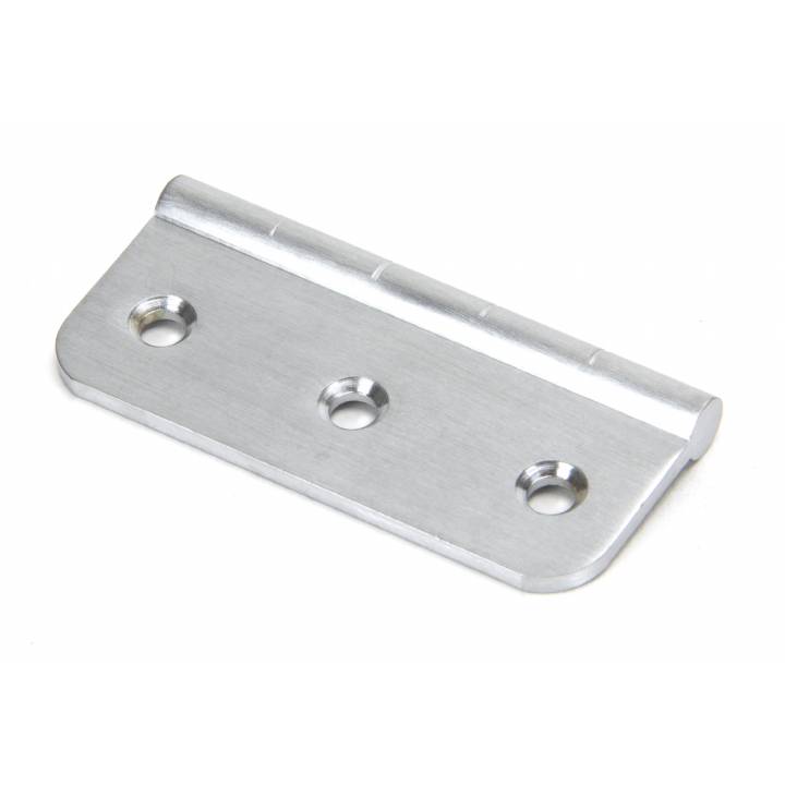 Satin Chrome 75mm Dummy Butt Hinge (Single)