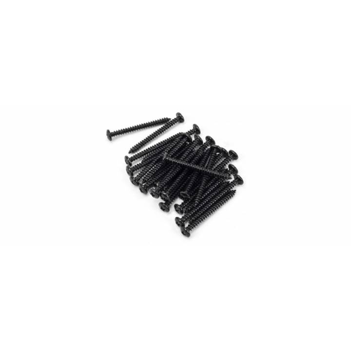 Black 10x2 Round Head Screws (25)