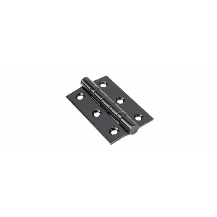 Black 3 Ball Bearing Butt Hinge (Pair)