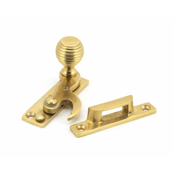 Polished Brass Beehive Sash Hook Fastener