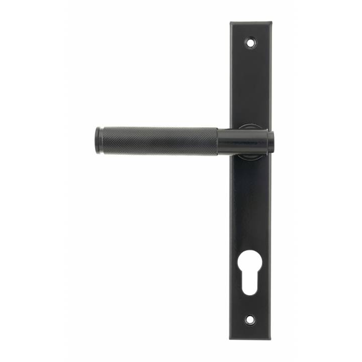 Black Brompton Slimline Lever Espag. Lock Set