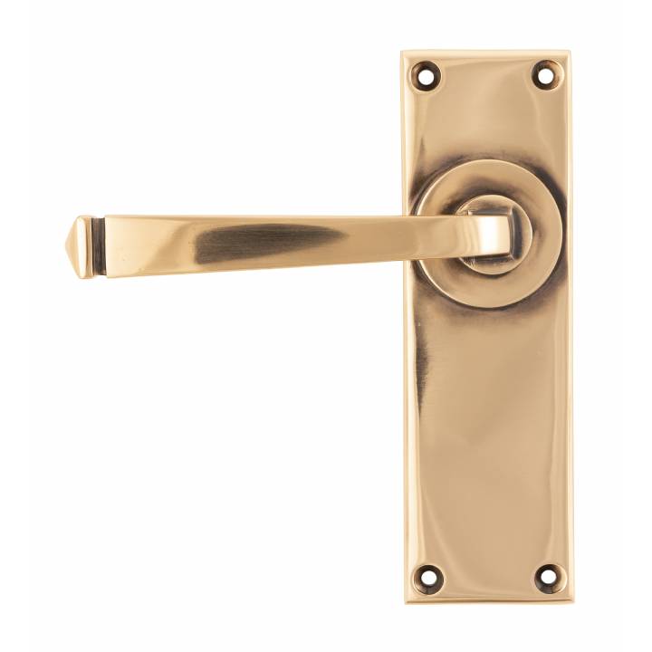 Polished Bronze Avon Lever Latch Set