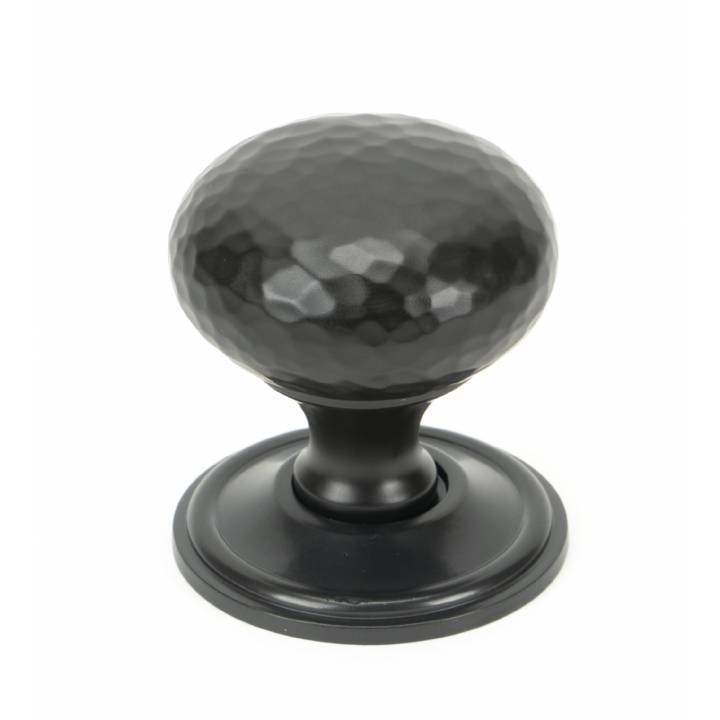 Aged Bronze Hammered Mushroom Cabinet Knob 38mm