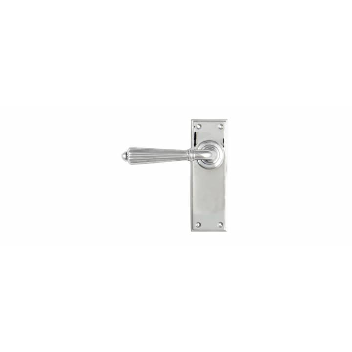 Polished Chrome Hinton Lever Latch Set