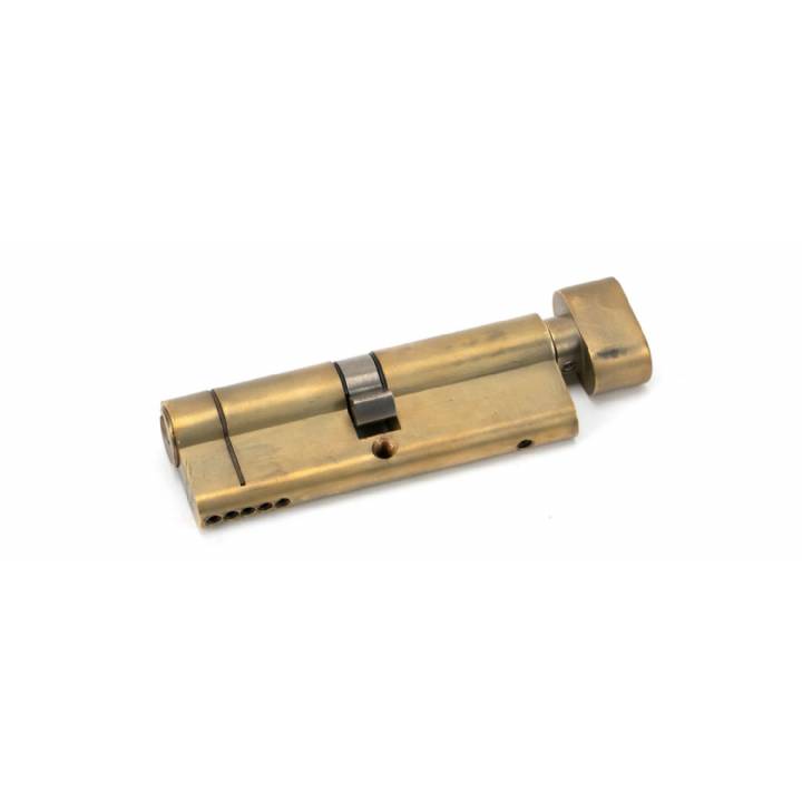 Aged Brass 45/45 5pin Euro Cylinder/Thumbturn