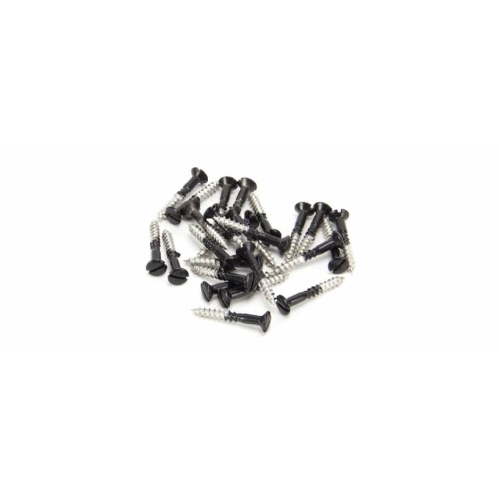 Black SS 3.5 x 25 Csk R/ Head Screws (25)