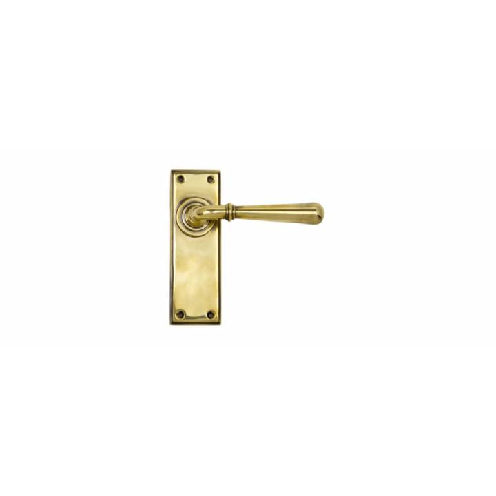 Aged Brass Newbury Lever Latch Set