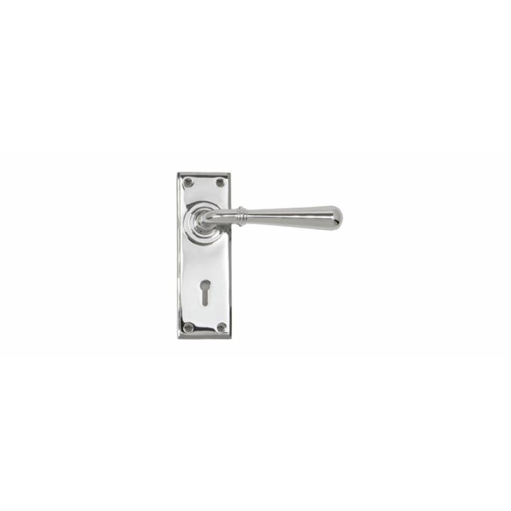 Polished Chrome Newbury Lever Lock Set